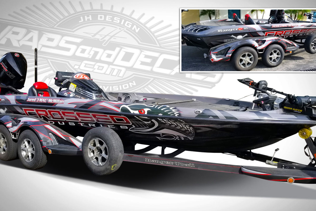 Bass Boat Wraps Port Saint. Lucie