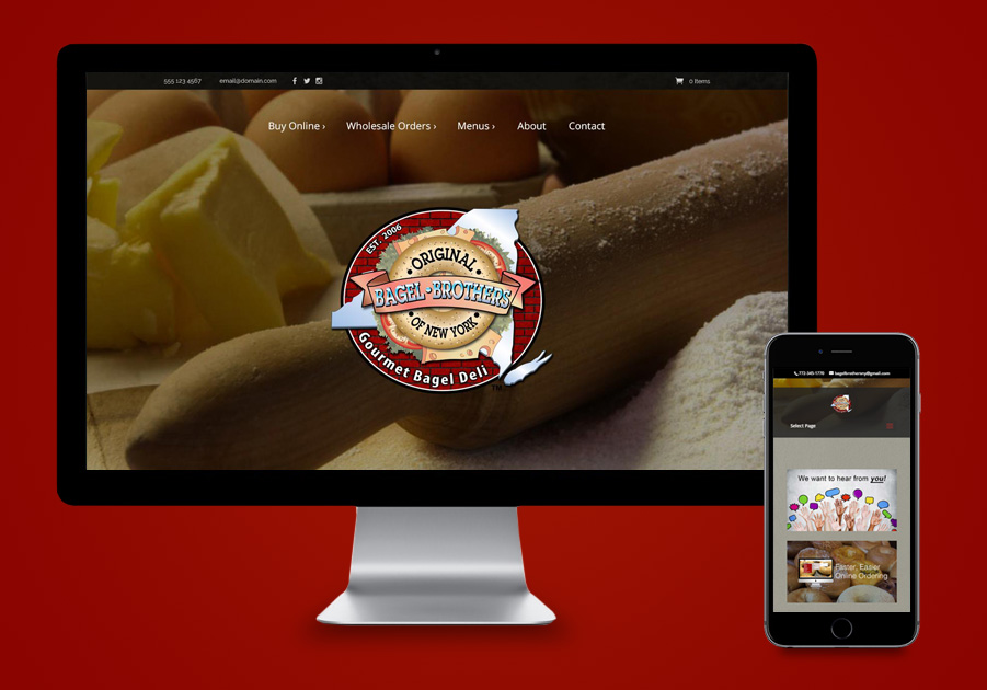 Web Design Port St Lucie - Bagel Brothers of NY