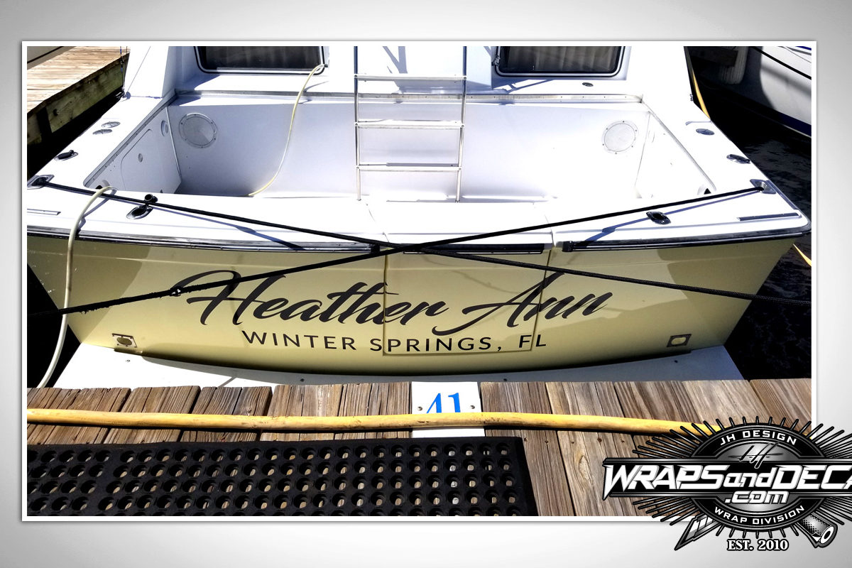 Boat Lettering Florida
