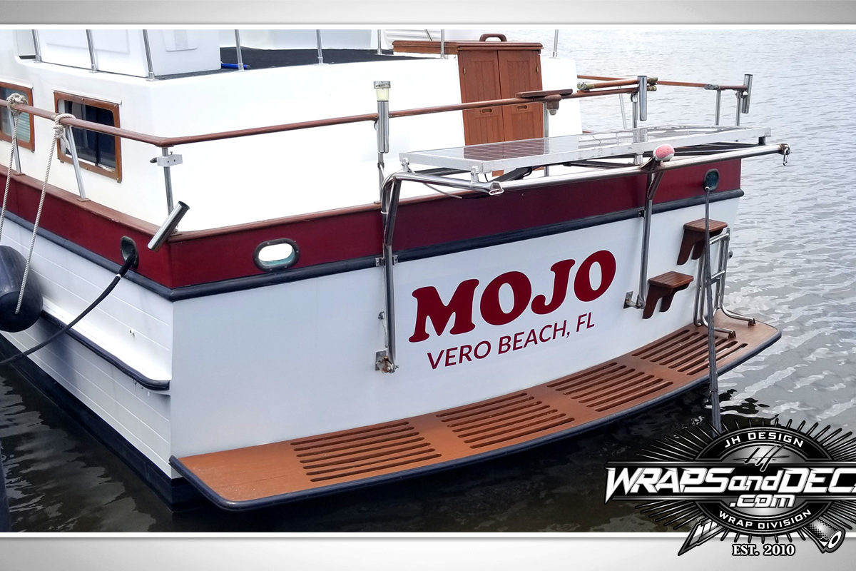 Transom Lettering Florida